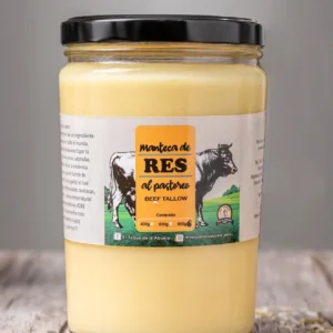 Manteca de res de libre pastoreo Beef Tallow 800gr
